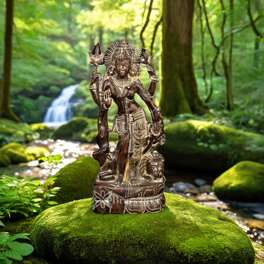 Brass Aardhnareshwar Statue Weight 5 Kg And Height 13 Inch