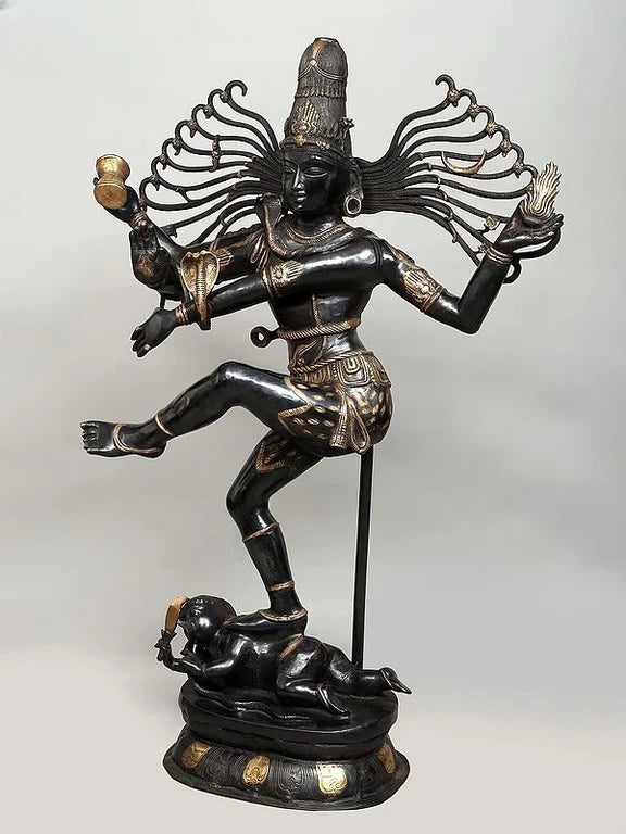 Brassaura® Brass Dancing Shiva Nataraja Sculpture | Height 57 Inches