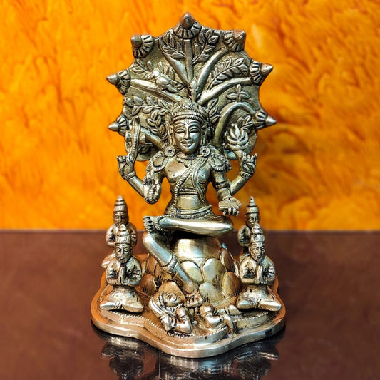 Brassaura™ Dakshinamurthy Brass Statue | Height 8.75 Inches | Weight 3 Kgs | Spiritual Home Decor