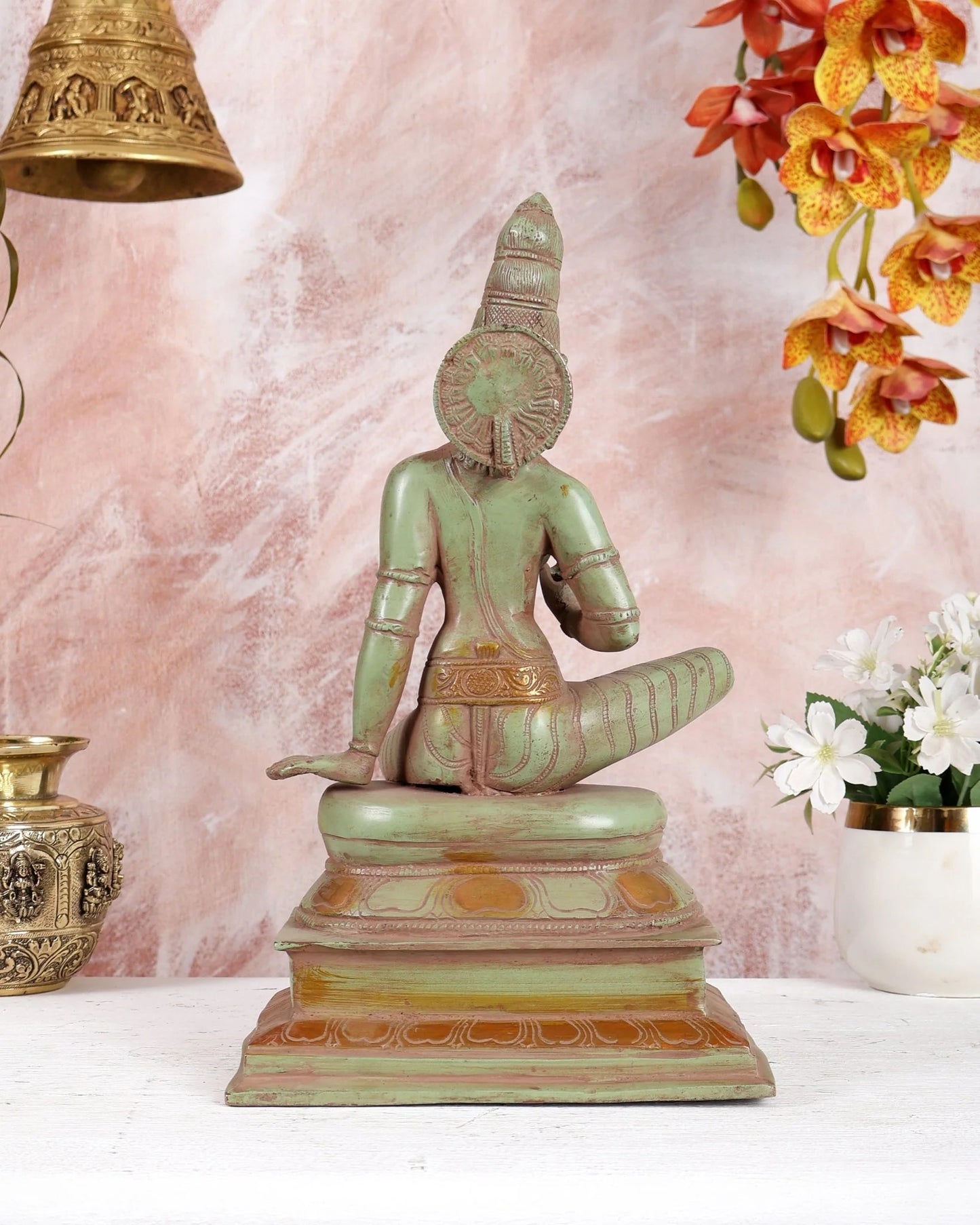 Brassaura® Brass Goddess Parvati Statue | Height 12.5 Inches