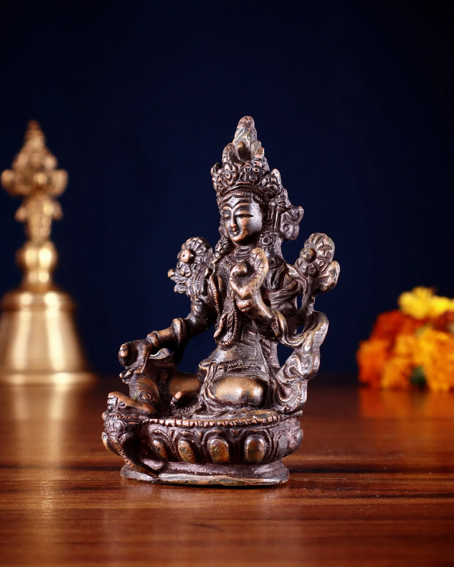 Brass Tara Weight 0.300 Kg & Height 3.5 Inch