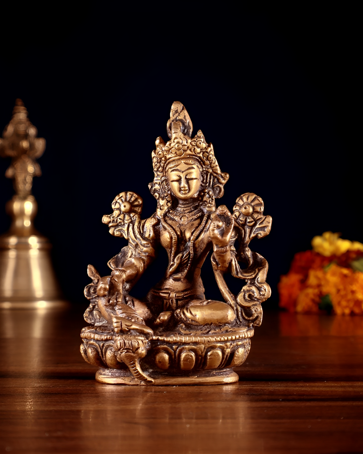 Brass Classic Tara Weight 0.300 Kg & Height 3.5 Inch