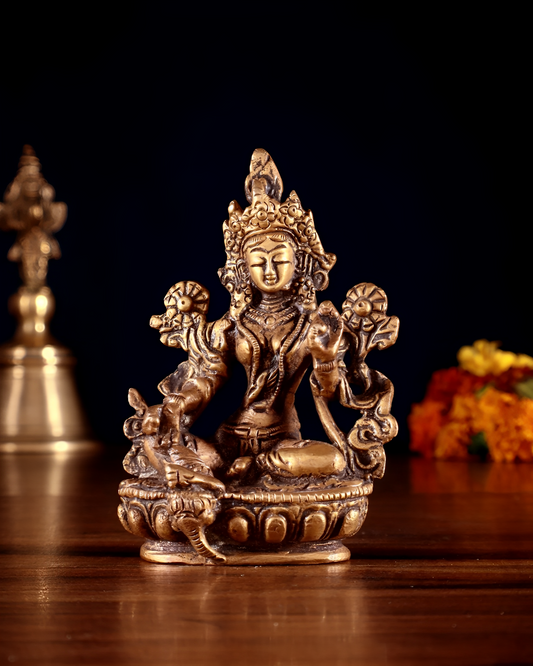 Brass Classic Tara Weight 0.300 Kg & Height 3.5 Inch