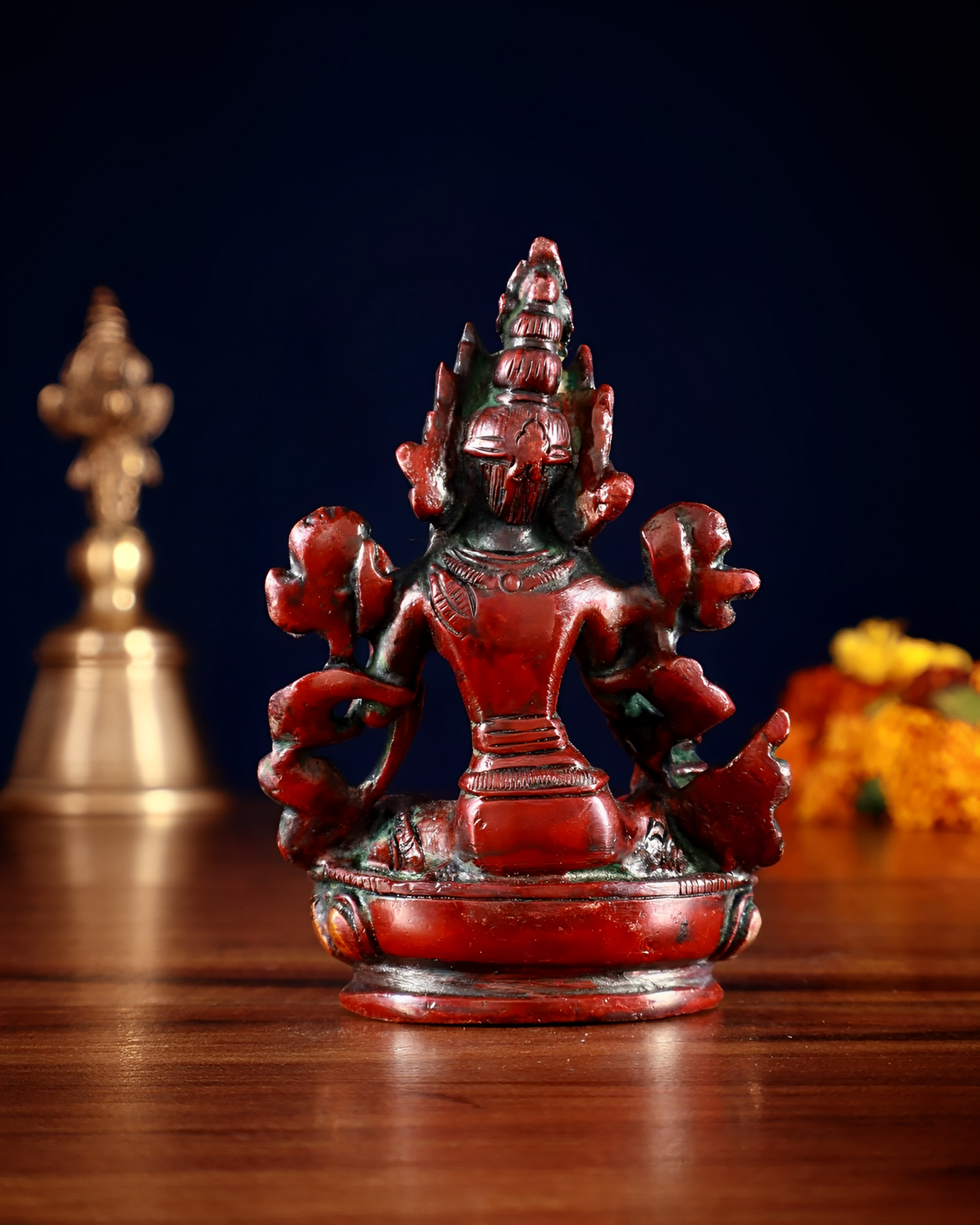 Brass  Tara Weight 0.300 Kg & Height 3.5 Inch