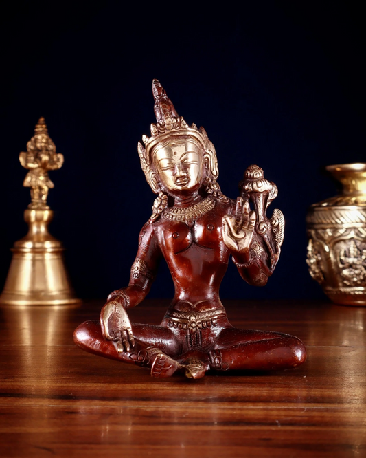 Brass Tara Weight 0.975 Kg & Height 5.5 Inch