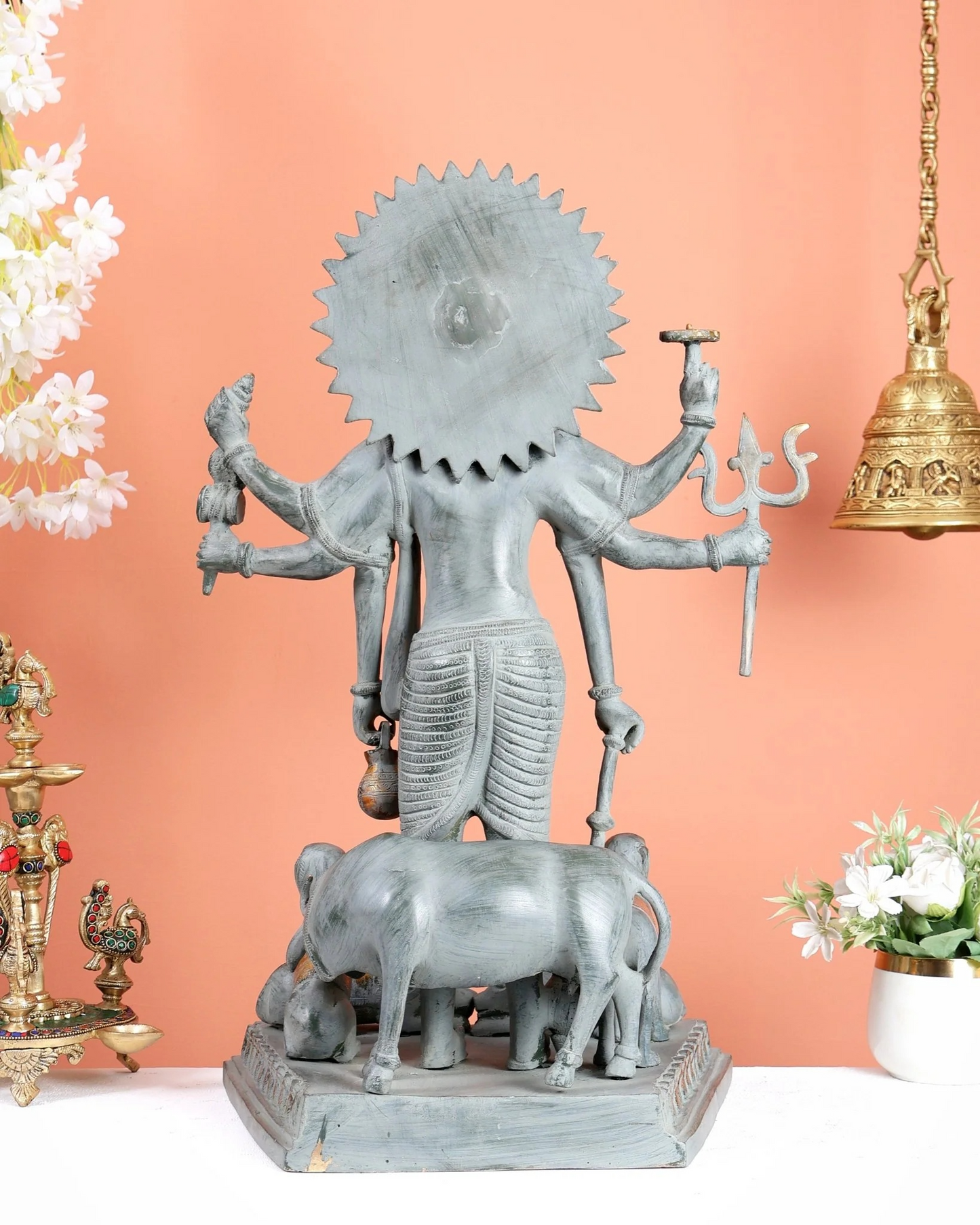 Brassaura® Brass Lord Dattatreya Statue | Height 22.5 Inches