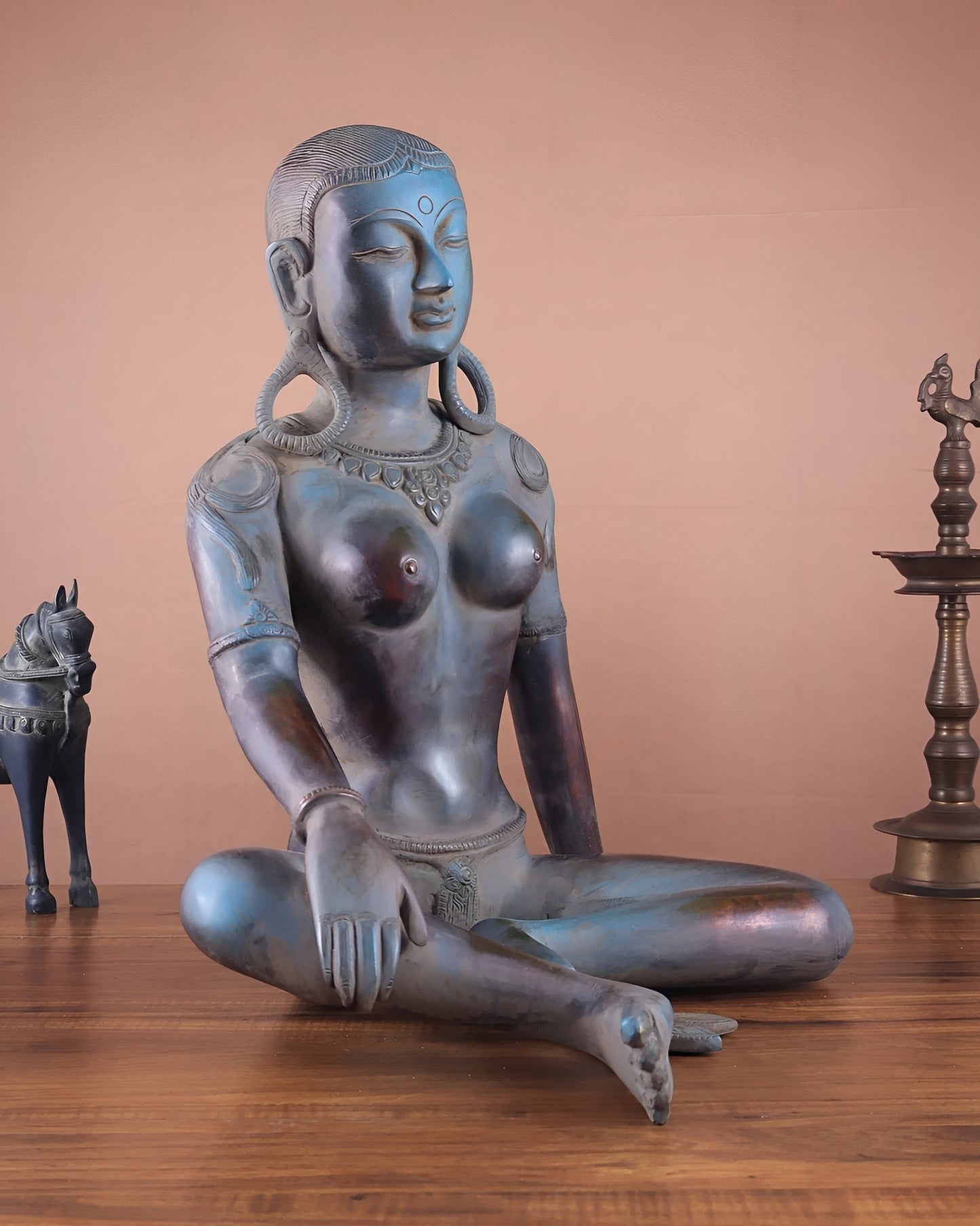 Brass Artistic Tara Weight 15.48 Kg