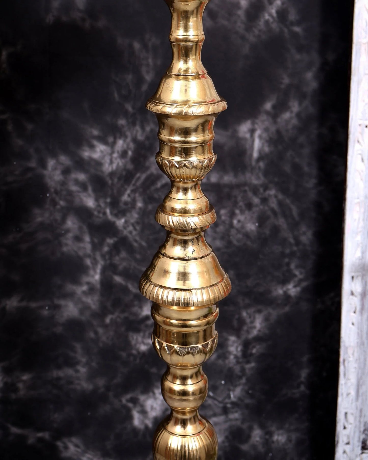 Brassaura® Peacock Samai Inauguration Lamp Pair with Natural Brass Finish | Pure Superfine Brass Handcrafted Murti | Brass Statue for Home Temple, Pooja Room | Height 51 Inches | Weight 25 Kgs