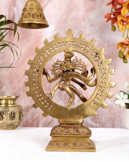 Brassaura® Brass Nataraja Statue | Height 12 Inches