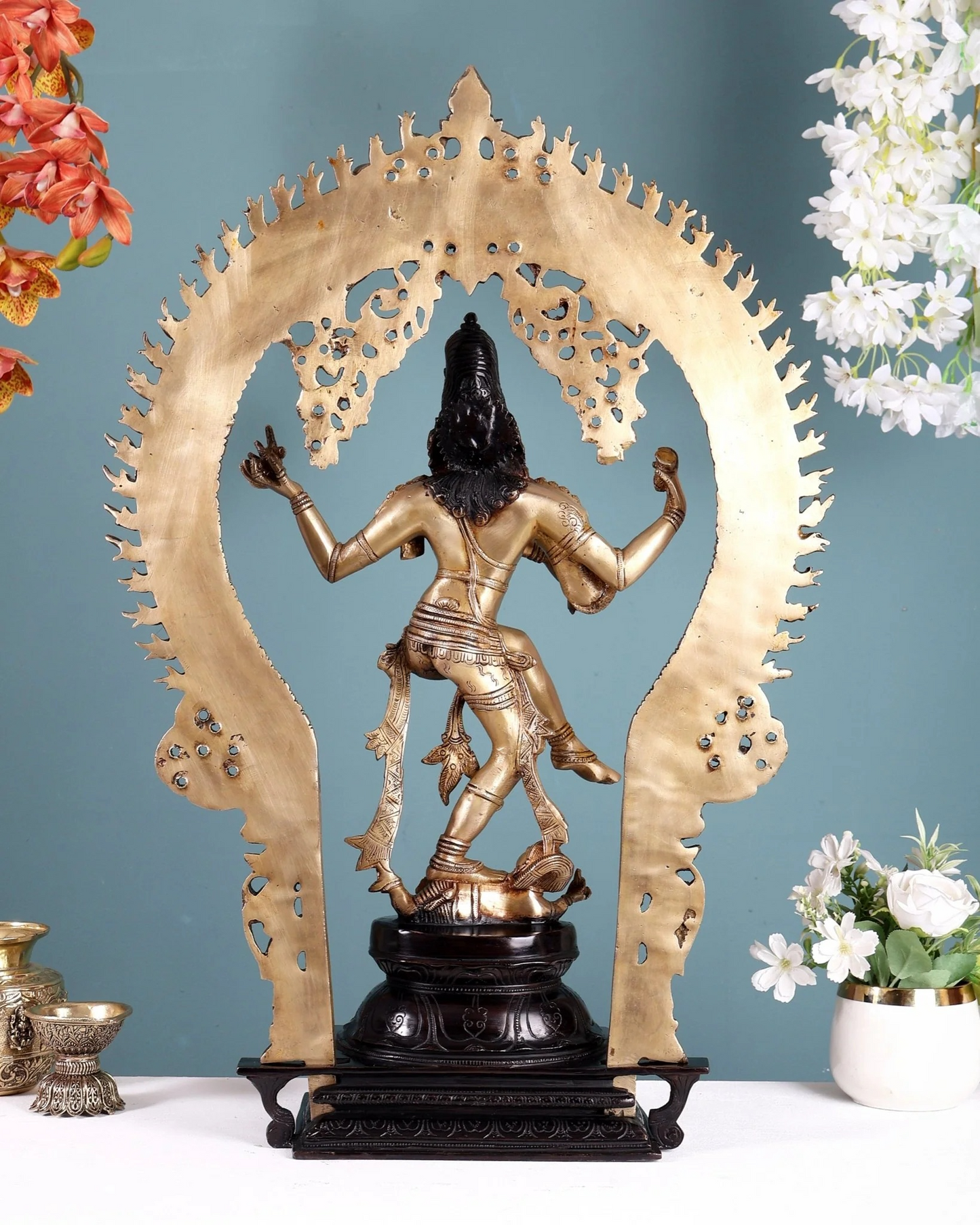 Brassaura® Brass Nataraja Statue | Height 17 Inches