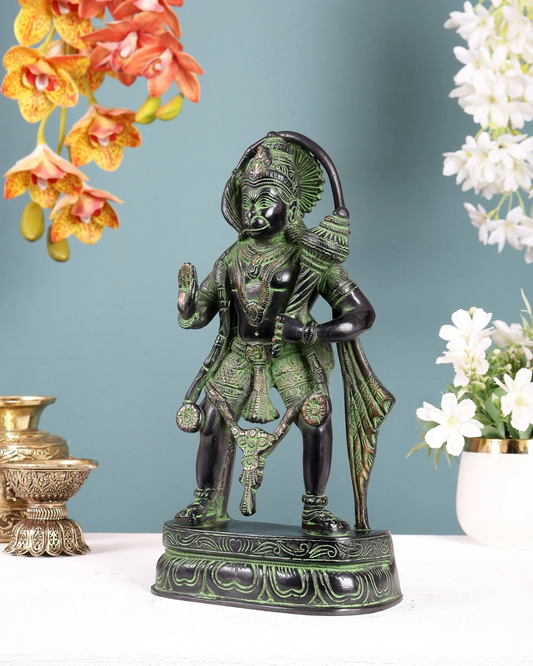 Brassaura® Brass Lord Hanuman Statue | Height 11 Inches