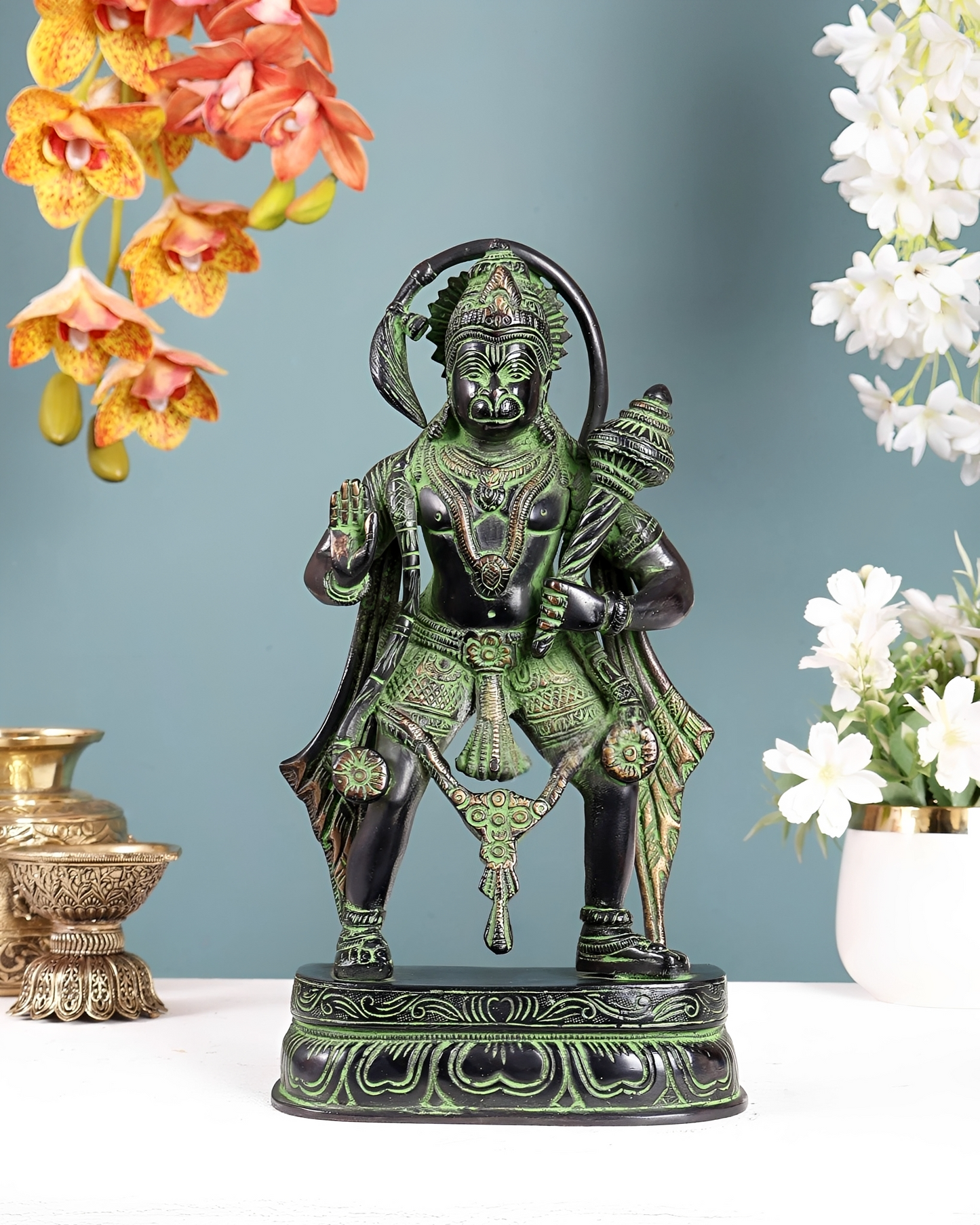 Brassaura® Brass Lord Hanuman Statue | Height 11 Inches