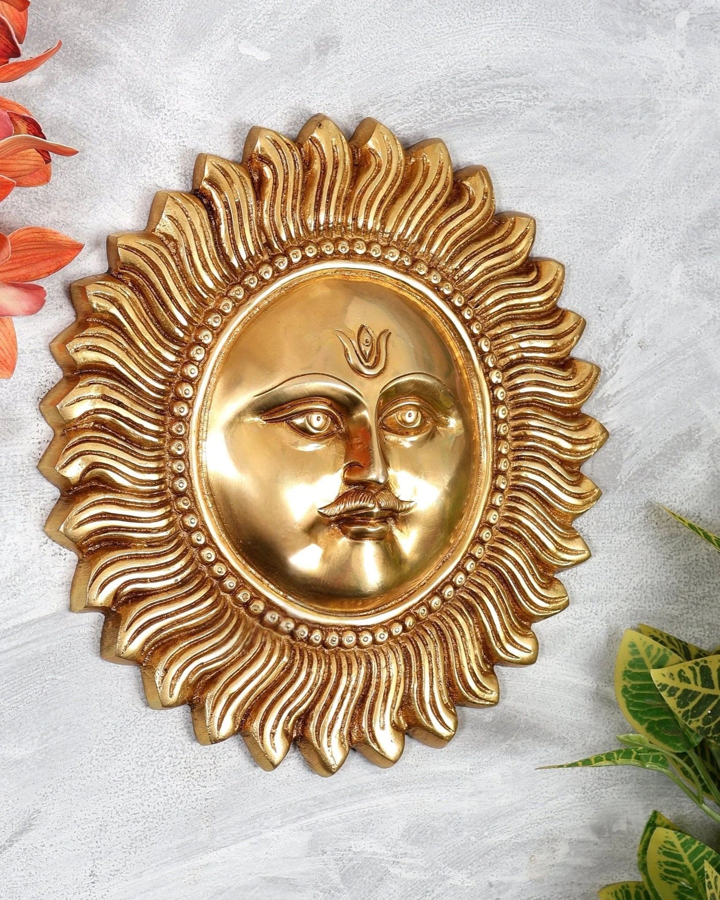 ब्रासोरा® वृंदावन वेणुगोपाल कृष्ण पीतल की प्रतिमा मोर के साथ | एंटीक नीला और सुनहरा रंग | ऊँचाई 20 इंच