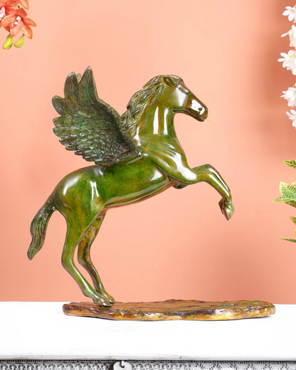 Brassaura® Brass Uchchaihshravas Celestial Horse Statue | Height 16.5 Inches
