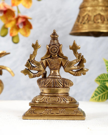 Brassaura® Brass Goddess Varahi Amman Statue | Height 4.5 Inches