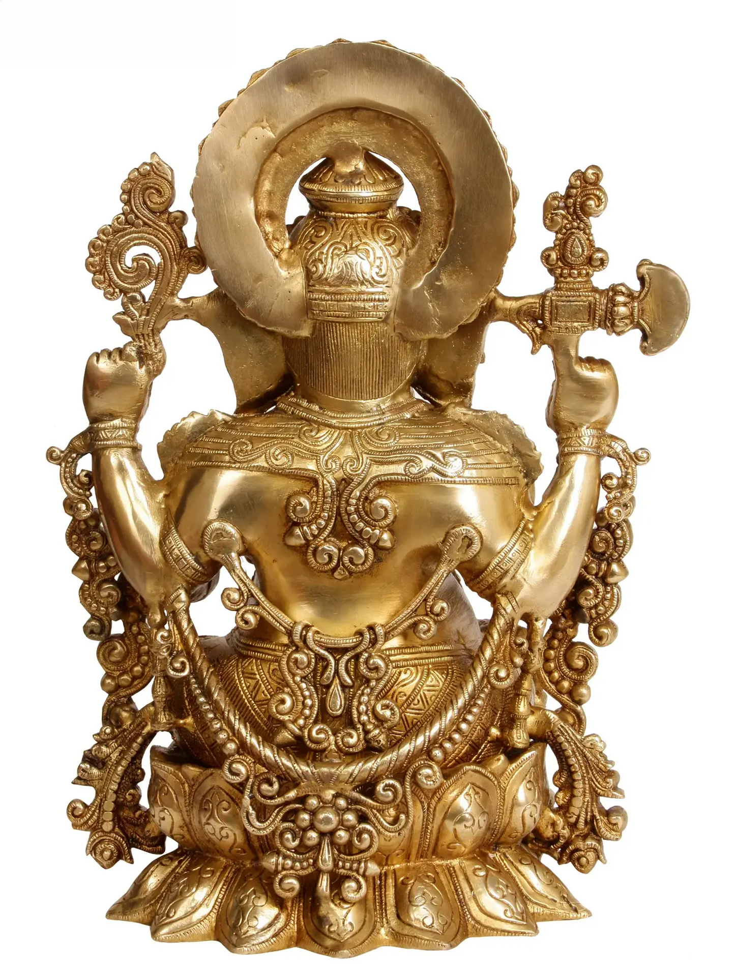 Brassaura™ Ornate Lord Ganesha in Antique Dual Tone Finish | Height 16 Inches & Weight 12.30 kgs