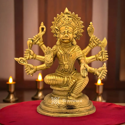 Brassaura™ Brass Varahi Idol – Height 6.4 Inches & Weight 1.5 Kgs | Home Temple & Spiritual Décor