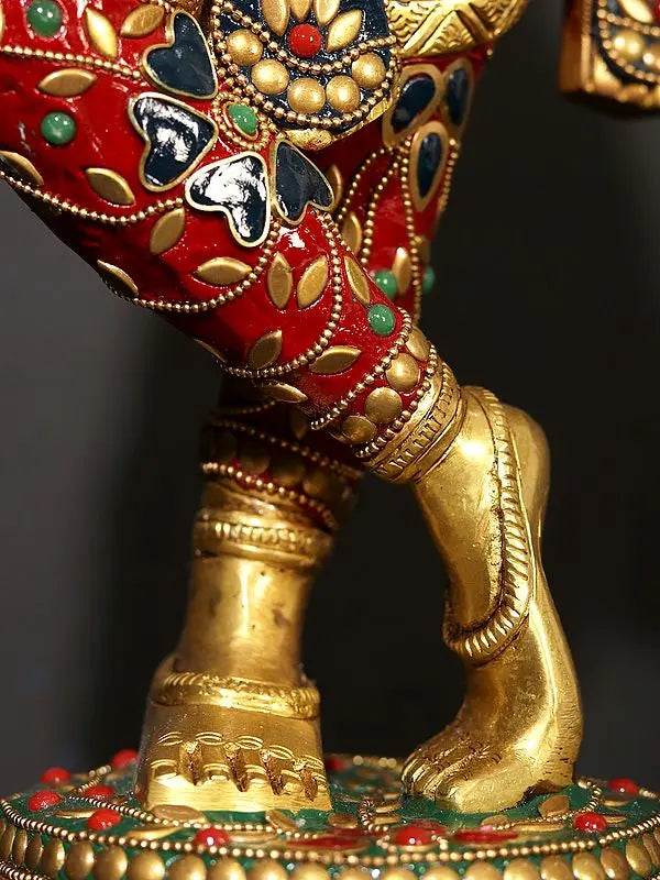 Brassaura® Brass Krishna Statue | Height 23.2 Inches & Weight 9.80 kg