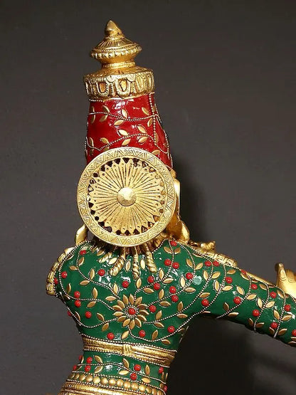 Brassaura® Brass Krishna Statue | Height 23.2 Inches & Weight 9.80 kg