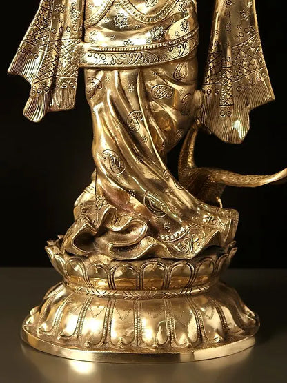 Brassaura® Brass Krishna Statue | Height 31 Inches & Weight 21.65 kg