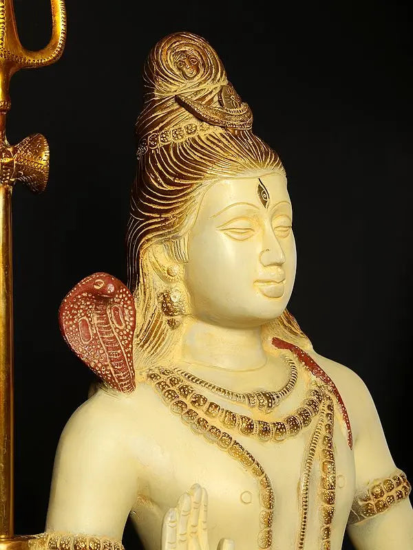 Brassaura® Brass Shiva Statue | Height 24 Inches & Weight 17.40 kg
