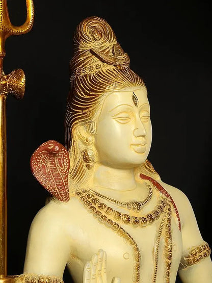 Brassaura® Brass Shiva Statue | Height 24 Inches & Weight 17.40 kg