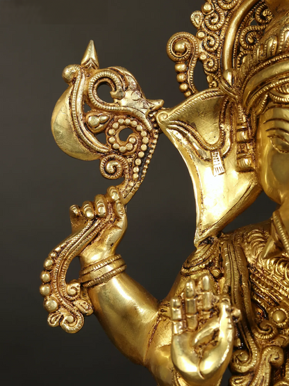 Brassaura™ Brass Ganesha Statue | Height 20 Inches & Weight 21 kgs