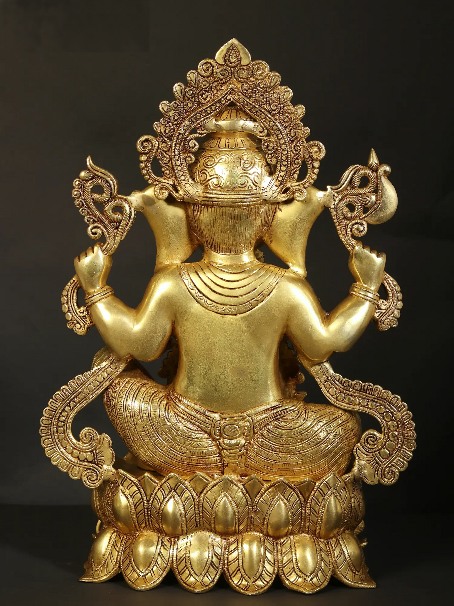 Brassaura™ Brass Ganesha Statue | Height 20 Inches & Weight 21 kgs
