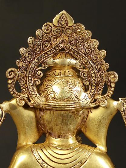 Brassaura™ Brass Ganesha Statue | Height 20 Inches & Weight 21 kgs