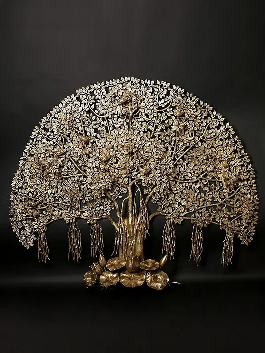 Brassaura® Brass Tree of Life Kalpvriksha Statue | Height 54.92 Inches & Weight 58.50 kg