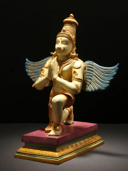 ब्रसौर® पीतल गरुड़ प्रतिमा | ऊँचाई 12 इंच और वज़न 5.60 किलोग्राम