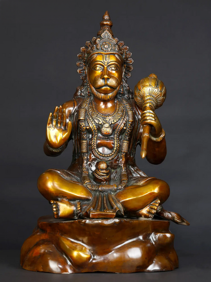 ब्रासौर® पंचमुखी हनुमान मूर्ति | पीतल की मूर्ति | ऊंचाई 20.5 इंच और वजन 20.80 किलोग्राम