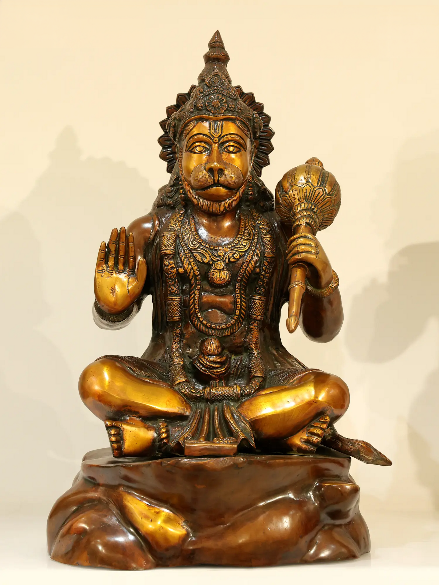 ब्रासौर® पंचमुखी हनुमान मूर्ति | पीतल की मूर्ति | ऊंचाई 20.5 इंच और वजन 20.80 किलोग्राम