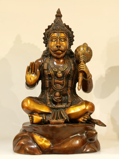 ब्रासौर® पंचमुखी हनुमान मूर्ति | पीतल की मूर्ति | ऊंचाई 20.5 इंच और वजन 20.80 किलोग्राम