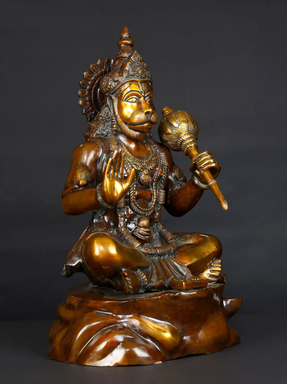 ब्रासौर® पंचमुखी हनुमान मूर्ति | पीतल की मूर्ति | ऊंचाई 20.5 इंच और वजन 20.80 किलोग्राम