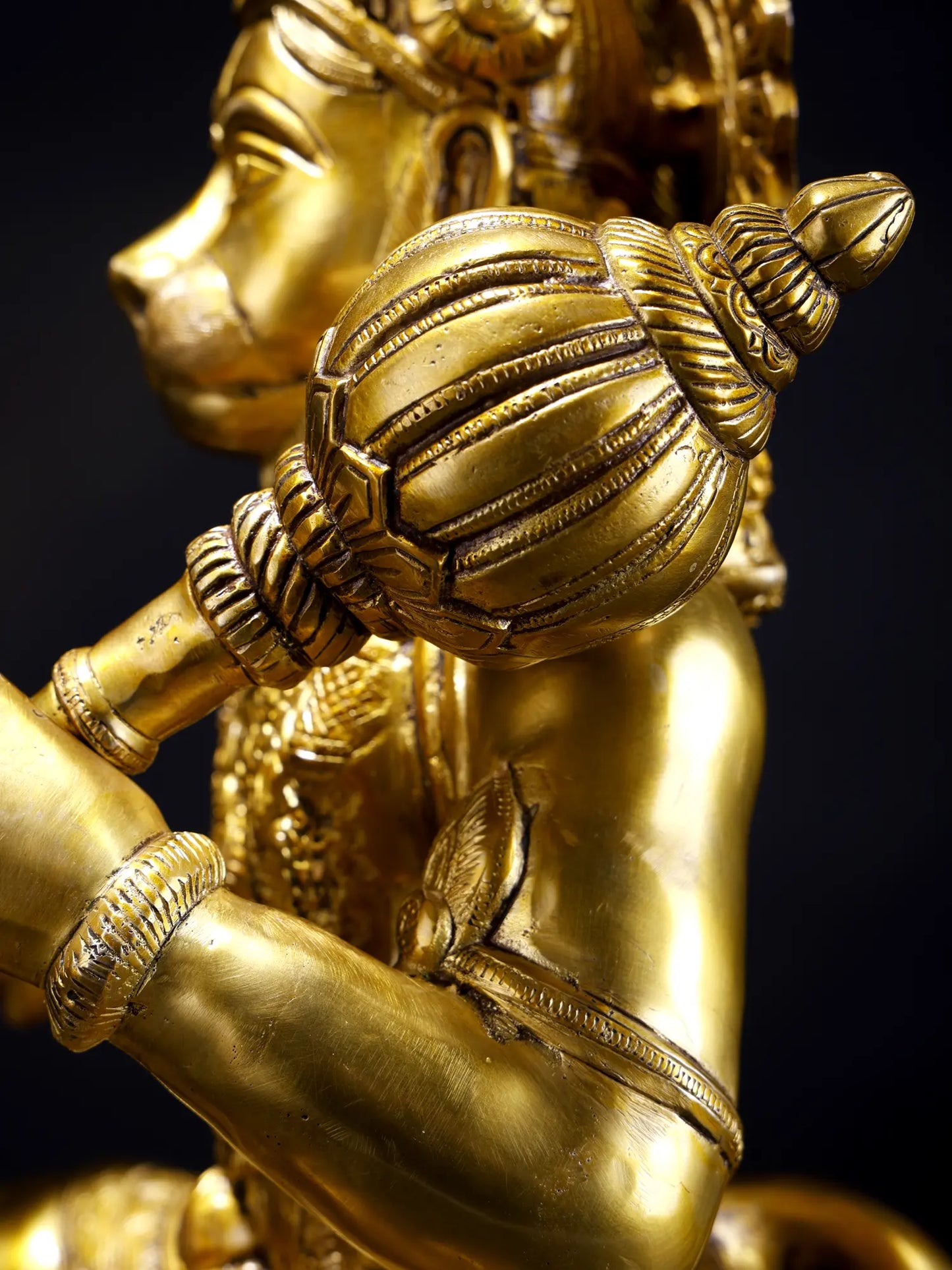 Brassaura® पंचमुखी हनुमान मूर्ति | पीतल की मूर्ति | ऊँचाई 20.5 इंच और वज़न 20.80 किलोग्राम