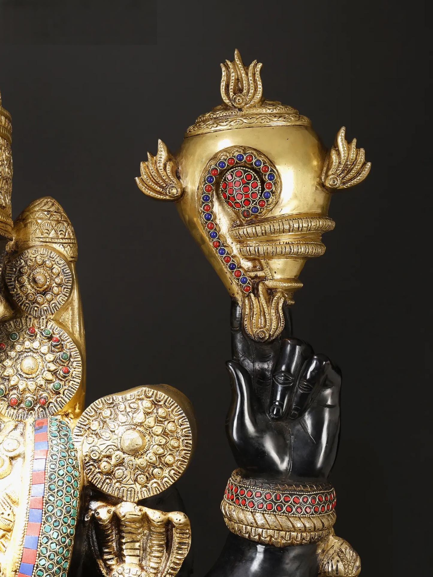 Brassaura® Brass Venkateswara Statue | Height 69 Inches & Weight 103 kg
