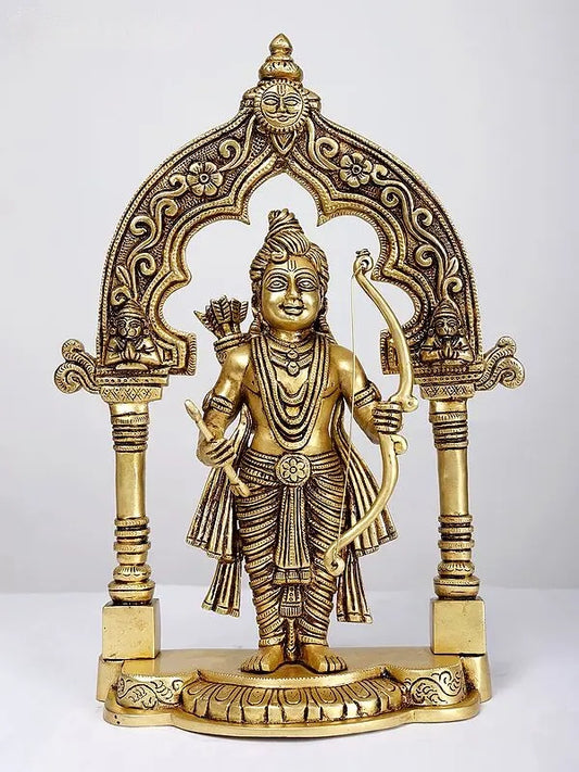 Brassaura™ Brass Ram Lalla Statue – Height 14.96 Inches | Weight 5.55 Kgs
