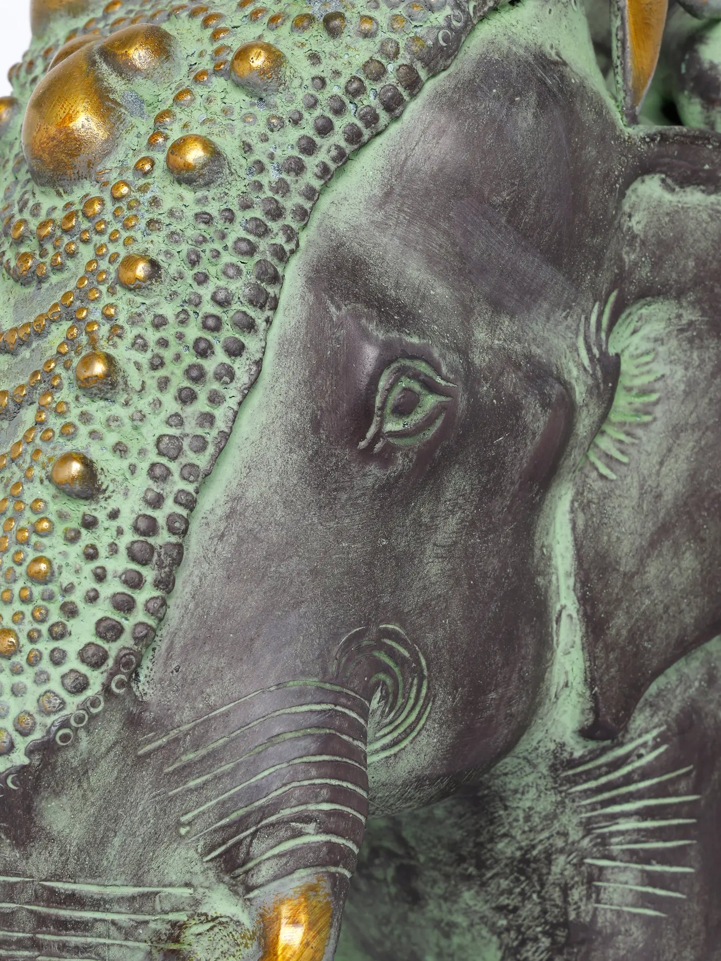 ब्रासोरा® हाथी पर आदिवासी सवार | एंटीक फ़िनिश ब्रास मूर्तिकला | ऊंचाई 16.5 इंच और वज़न 11.35 किग्रा