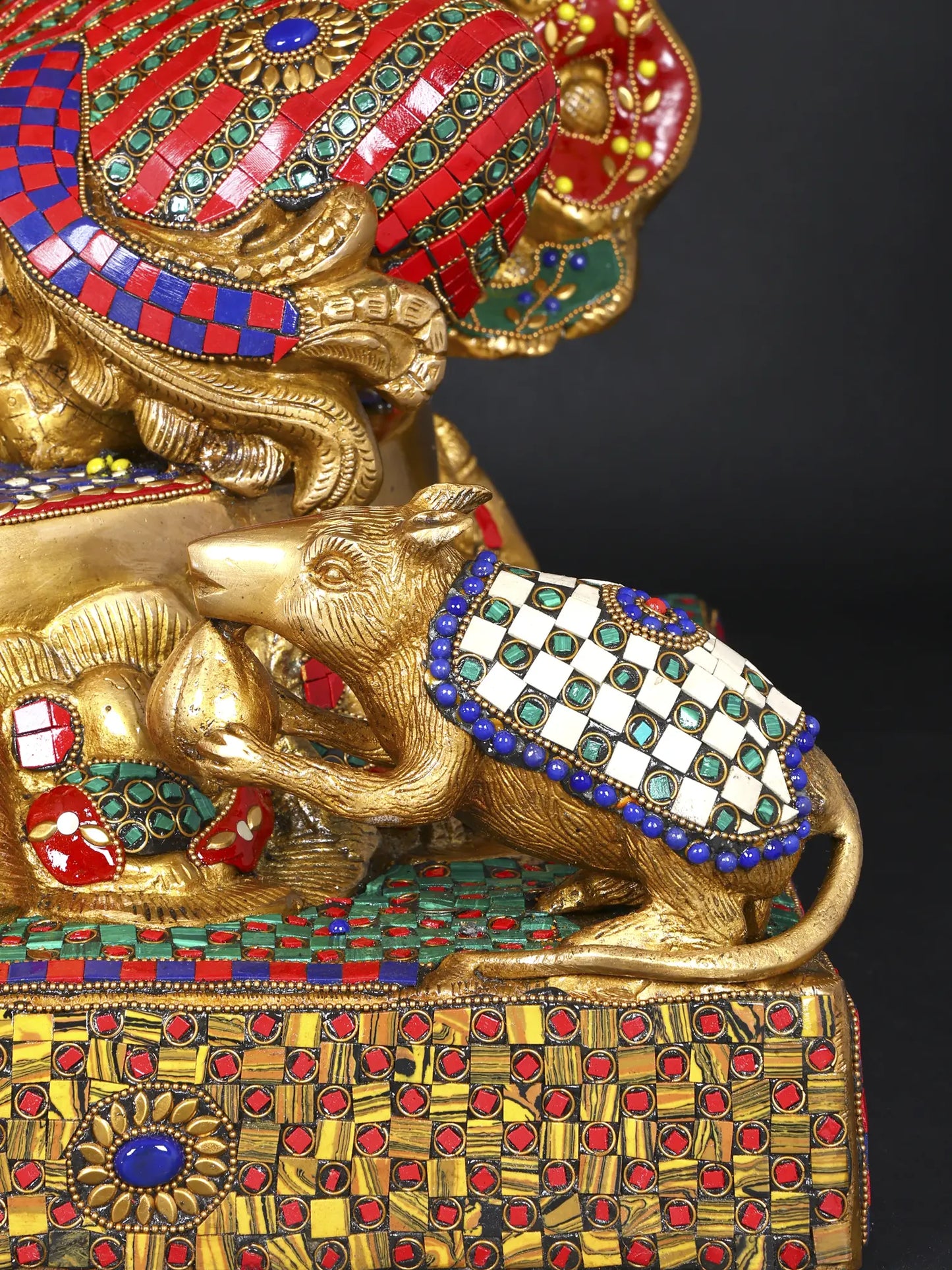 Brassaura™ Brass Ganesha Statue | Height 32 Inches & Weight 69.50 kgs