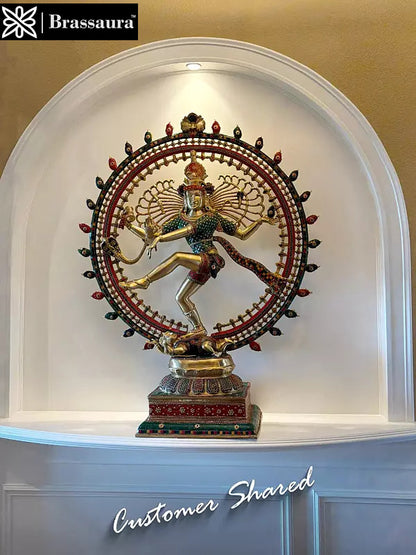 Brassaura® Brass Nataraj Statue | Height 48 Inches & Weight 58 kg