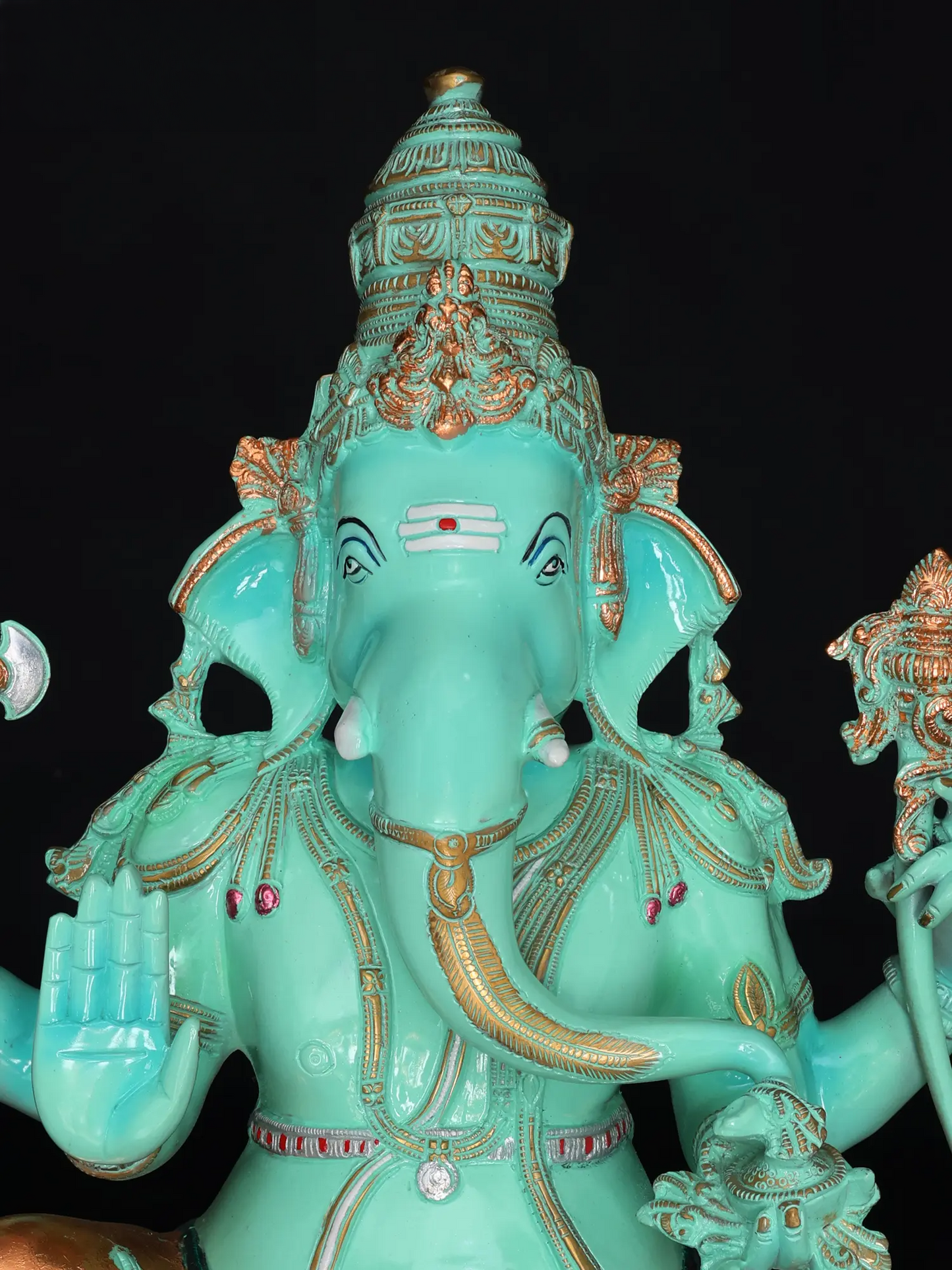 Brassaura™ Brass Ganesha Statue | Height 20 Inches & Weight 22.30 kgs