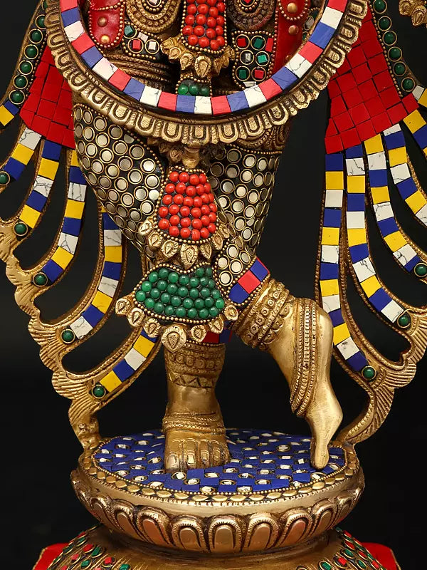 Brassaura® Brass Krishna Statue | Height 30.9 Inches & Weight 26.29 kg