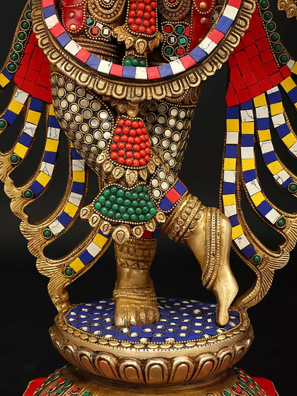 Brassaura® Brass Krishna Statue | Height 30.9 Inches & Weight 26.29 kg