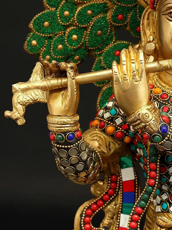 Brassaura® Brass Krishna Statue | Height 24 Inches & Weight 13.79 kg