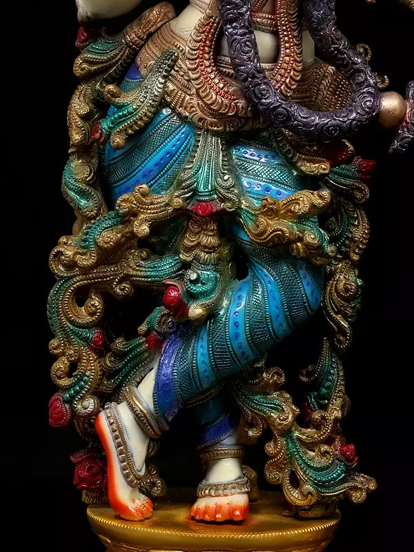 Brassaura® Brass Radha Krishna Statue | Height 26 Inches & Weight 34.23 kg