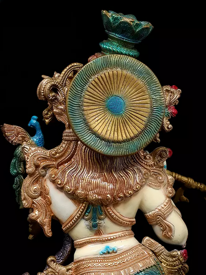 Brassaura® Brass Radha Krishna Statue | Height 26 Inches & Weight 34.23 kg