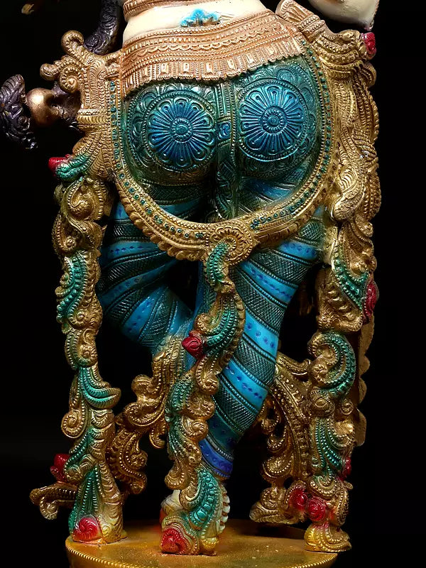 Brassaura® Brass Radha Krishna Statue | Height 26 Inches & Weight 34.23 kg