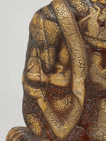 Brassaura® Antique Finish Meditating Buddha Statue | Brass Sculpture | Height 33 Inches & Weight 51.40 kgs