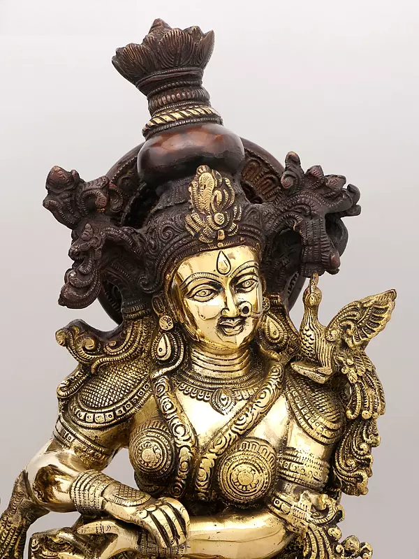 Brassaura® Brass Radha Krishna Statue | Height 27.5 Inches & Weight 37.42 kg